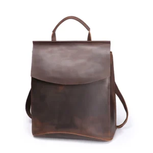 Leather Laptop Backpack